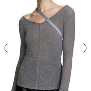 Helmut Lang metallic top